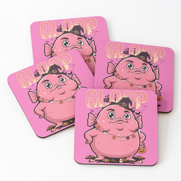 Item preview, Gloopington Halloween: A Spooky Cute Pink Blob designed and sold by AS Vectorhaus.