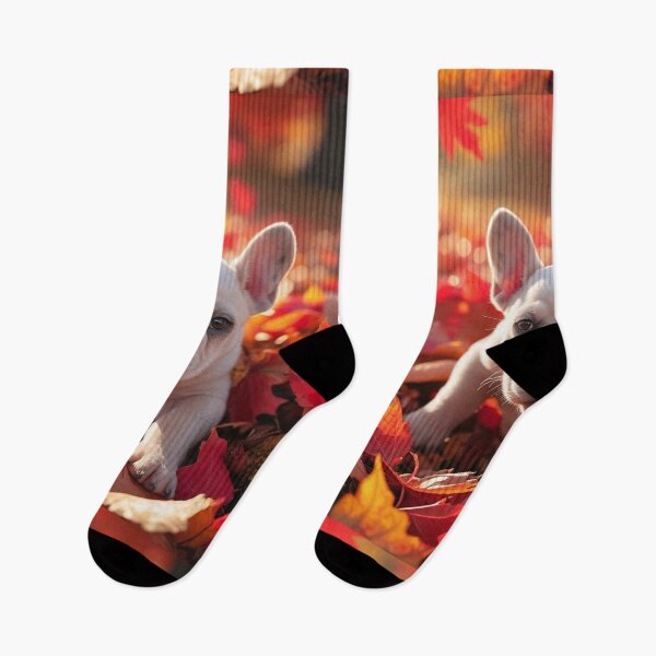 Item preview, A French Bulldog Puppy Playfully Interacting with Autumn Leaves designed and sold by Cultradesign.