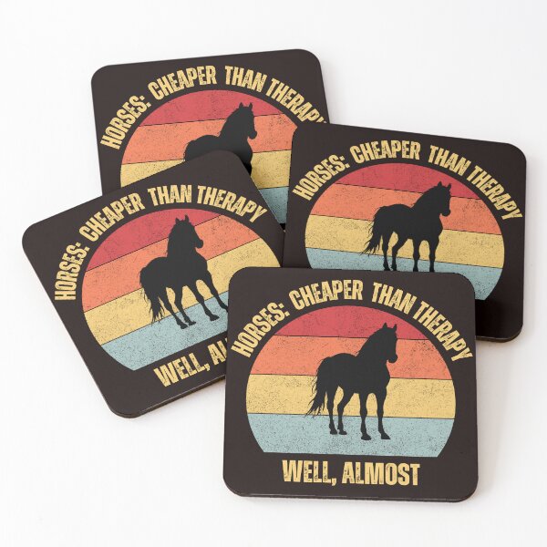 Item preview, Horses: Cheaper than Therapy designed and sold by The Desert Rose Designs.