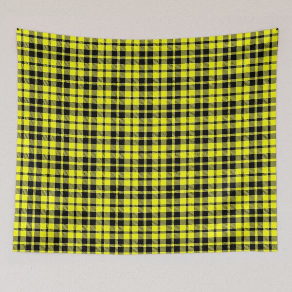Item preview, Yellow Black Flannel Twill Plaid Design  designed and sold by PatternTitan.