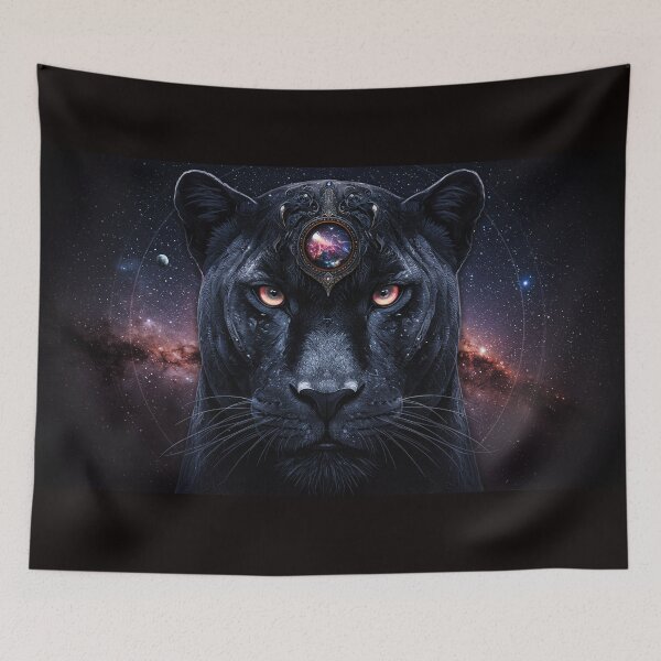 Item preview, Cosmic Panther – Mystical Guardian of the Universe designed and sold by KoruWairua-Arts.