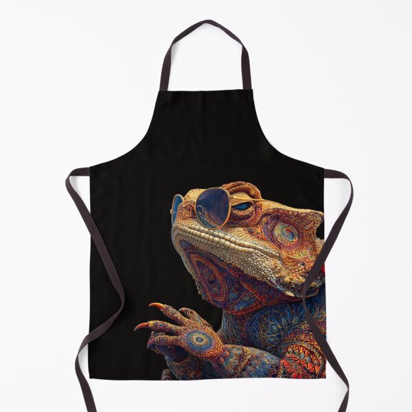 Item preview, Horned Toad | Mystic Mandala Art Lizard in Round Sunglasses | Psychedelic designed and sold by CrunchyGoats.