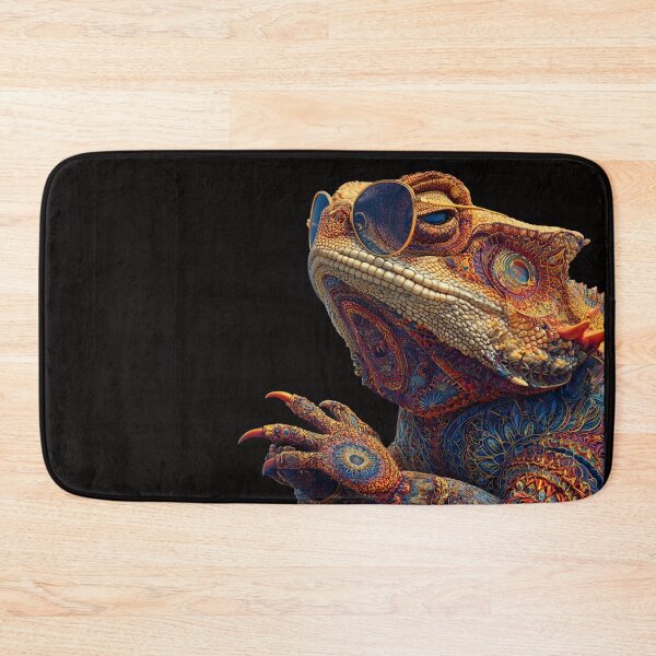 Item preview, Horned Toad | Mystic Mandala Art Lizard in Round Sunglasses | Psychedelic designed and sold by CrunchyGoats.