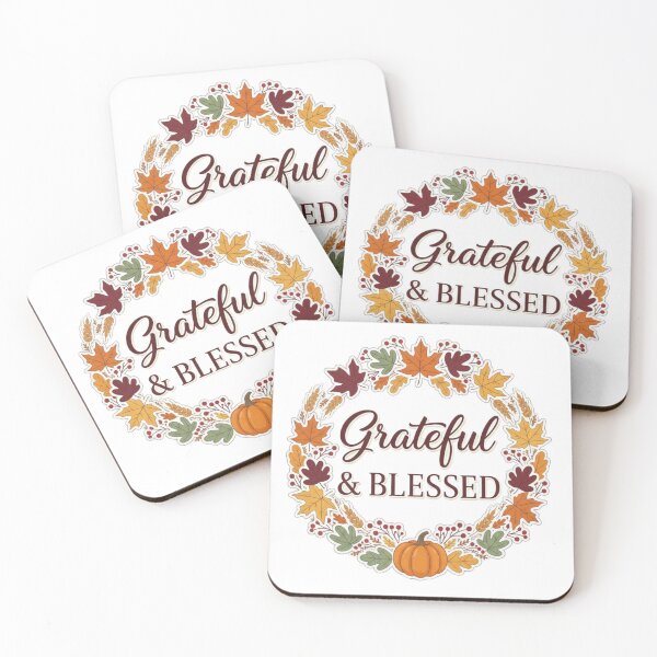 Item preview, Grateful & Blessed | Elegant Autumn Thanksgiving Fall Harvest Tee designed and sold by Wear Sculpt.