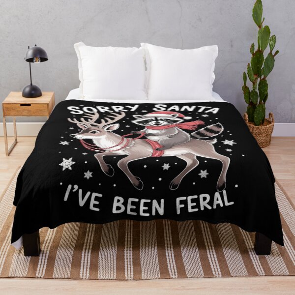 Item preview, Sorry Santa I've Been Feral Christmas Holiday Raccoon designed and sold by brynatshop.