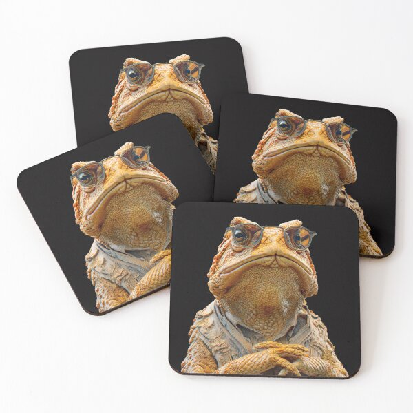 Item preview, Horned Toad | Dignified Intellectual Toad with Glasses | Professor Animal Art designed and sold by CrunchyGoats.