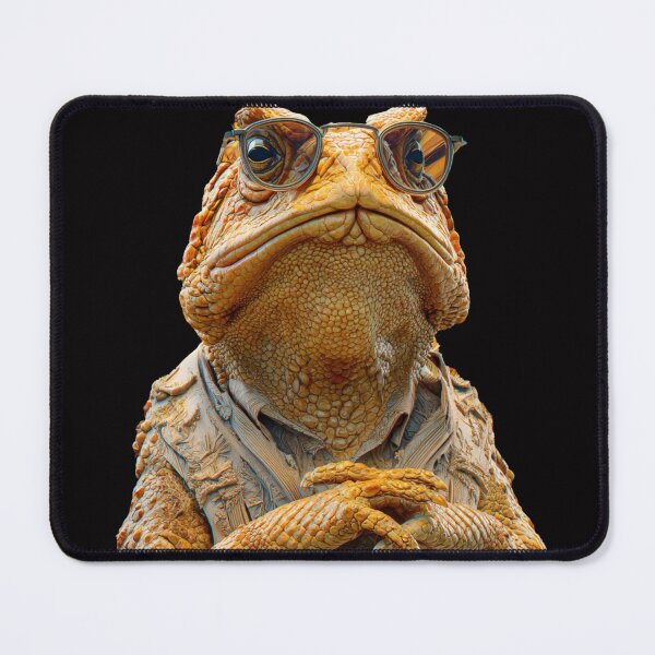 Item preview, Horned Toad | Dignified Intellectual Toad with Glasses | Professor Animal Art designed and sold by CrunchyGoats.