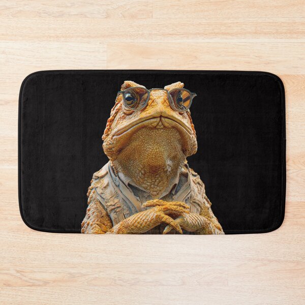 Item preview, Horned Toad | Dignified Intellectual Toad with Glasses | Professor Animal Art designed and sold by CrunchyGoats.