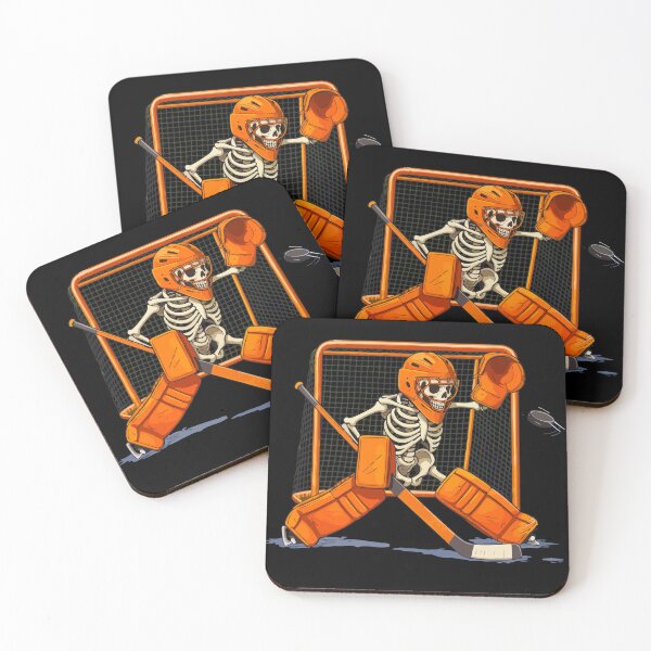 Item preview, Halloween Skeleton Ice Hockey Goalie Costume Gift for Kids Boys  designed and sold by JUSTBEELEGANT.