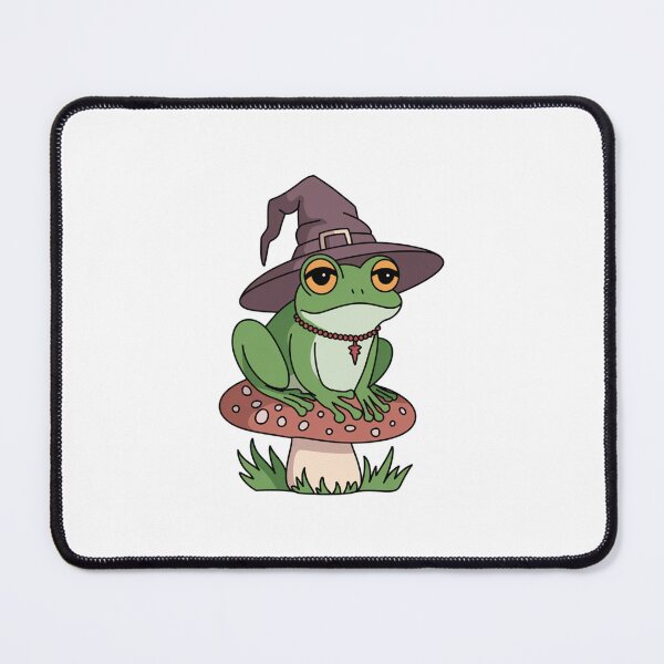 Item preview, halloween Mushroom frog witch designed and sold by SOUFIANE1991.