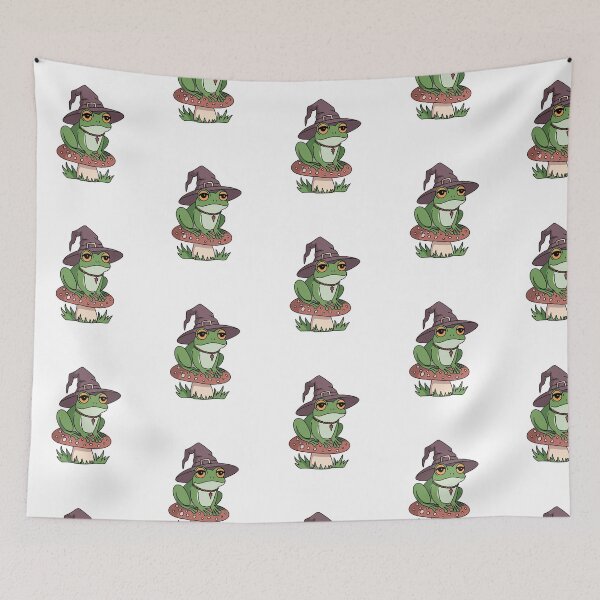 Item preview,  halloween Mushroom frog witch  designed and sold by SOUFIANE1991.