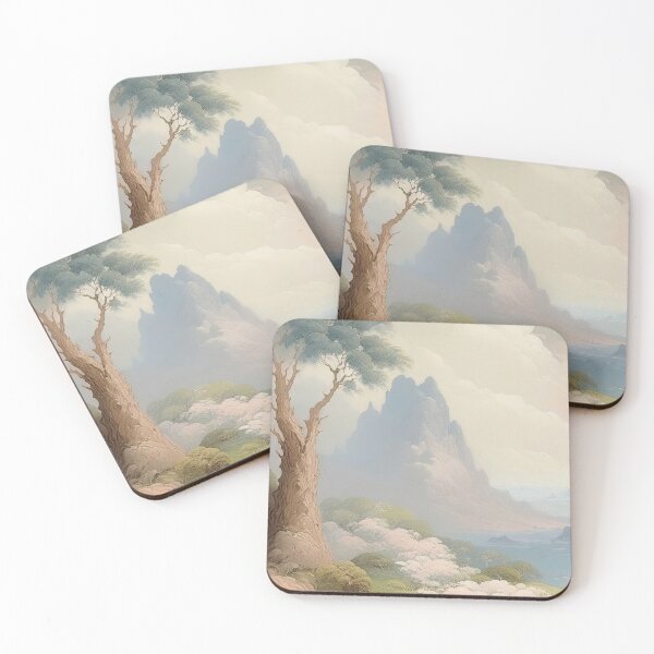 Item preview, Ethereal Asian Mountain Vista designed and sold by LanaGustavsson.