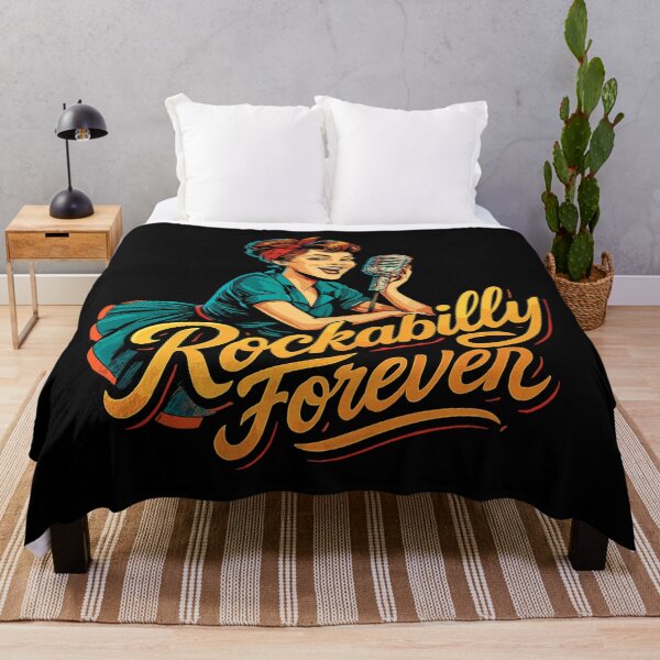Item preview, Rockabilly forever carbon microphone microphone woman power 50s gift designed and sold by Pineapple-Tree.