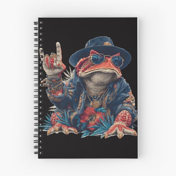 Item preview, Horned Toad Rock 'n' Roll  | Baroque Musician Frog with Sunglasses designed and sold by CrunchyGoats.