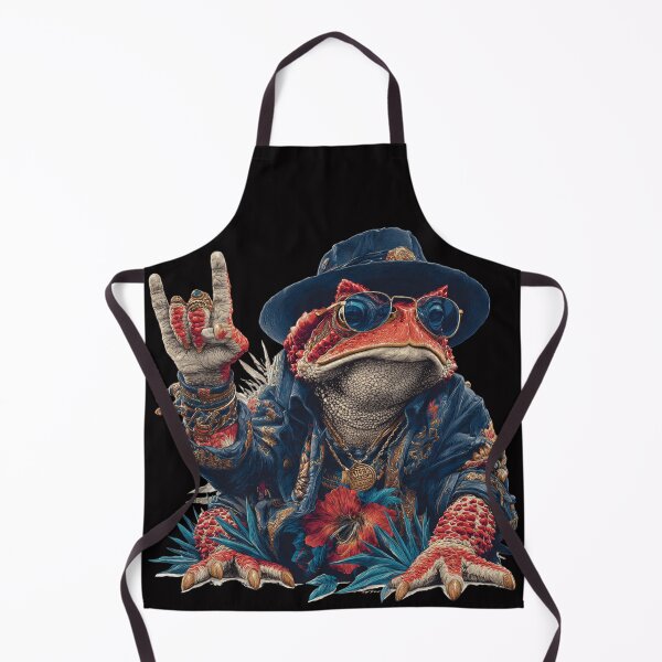 Item preview, Horned Toad Rock 'n' Roll | Baroque Musician Frog with Sunglasses designed and sold by CrunchyGoats.