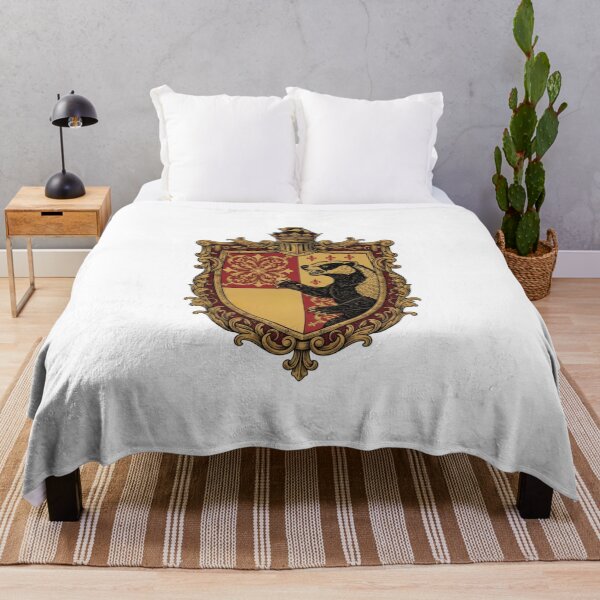 Item preview, Intricate Royal Honey Badger Coat of Arms Heraldry Shield King and Queen Design designed and sold by bvdesignart.