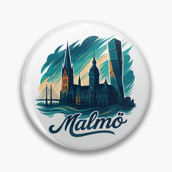 Item preview, Malmö city Sweden cool maritime gift designed and sold by Pineapple-Tree.