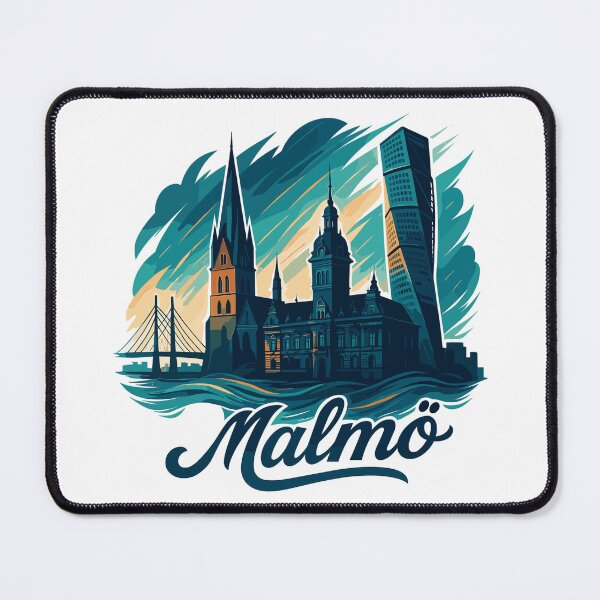 Item preview, Malmö city Sweden cool maritime gift designed and sold by Pineapple-Tree.