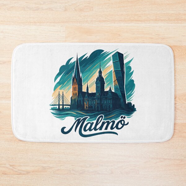Item preview, Malmö city Sweden cool maritime gift designed and sold by Pineapple-Tree.