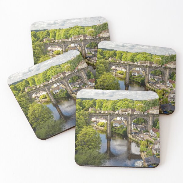 Item preview, Knaresborough railway viaduct seen from the grounds of Knaresborough Castle in North Yorkshire England UK designed and sold by John Gilham - Landscape Photography.