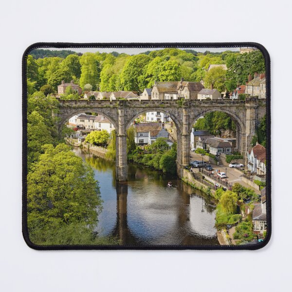 Item preview, Knaresborough railway viaduct seen from the grounds of Knaresborough Castle in North Yorkshire England UK designed and sold by John Gilham - Landscape Photography.