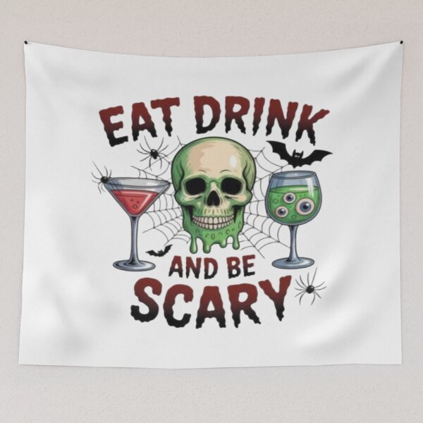Item preview, Eat Drink And Be Scary designed and sold by szydelkowanika.