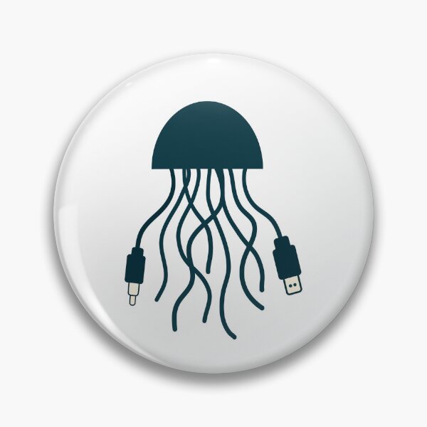 Item preview, Jellyfish of Cables – Funny Tech Creature designed and sold by quibrak.