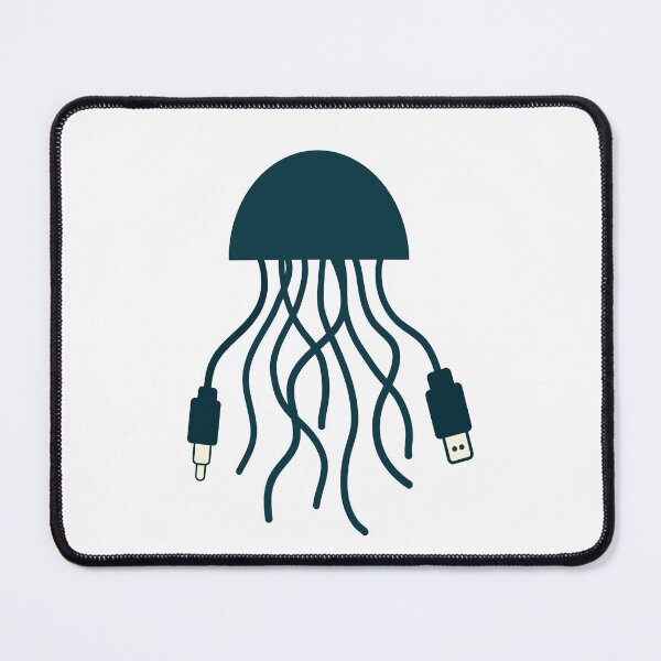 Item preview, Jellyfish of Cables – Funny Tech Creature designed and sold by quibrak.