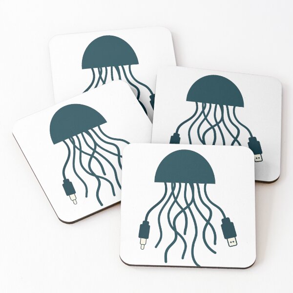 Item preview, Jellyfish of Cables – Funny Tech Creature designed and sold by quibrak.