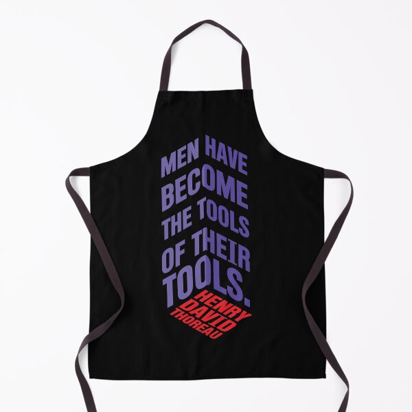 Item preview, Men Have Become Tools of Their Tools – Thoreau Quote Design designed and sold by simpledarkwavewisdom.