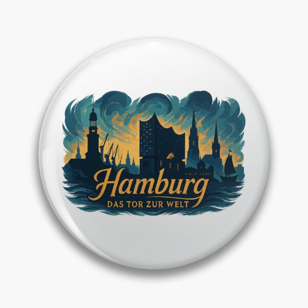 Item preview, Hamburg Gateway to the World City Silhouette Harbor Elphi Gift designed and sold by Pineapple-Tree.
