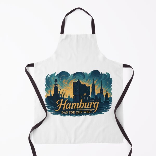 Item preview, Hamburg Gateway to the World City Silhouette Harbor Elphi Gift designed and sold by Pineapple-Tree.