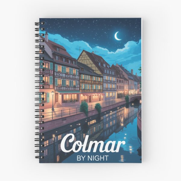 Item preview, Colmar by Night | Magical Alsace France Travel Poster & Sticker designed and sold by Timeless Design.