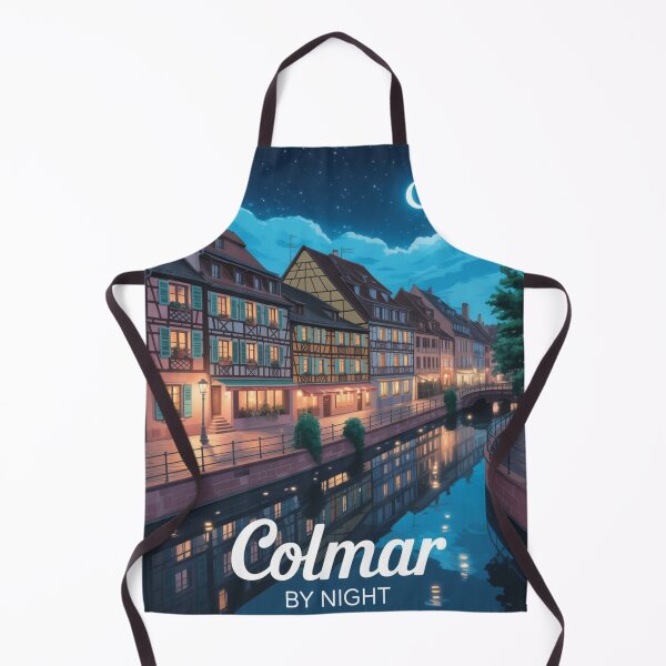 Item preview, Colmar by Night | Magical Alsace France Travel Poster & Sticker designed and sold by Timeless Design.