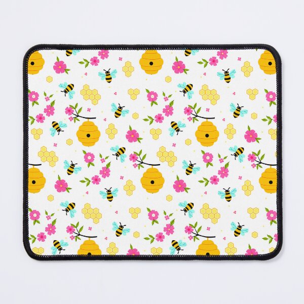 Item preview, bees, beehives, flowers, and honeycombs designed and sold by burbura.
