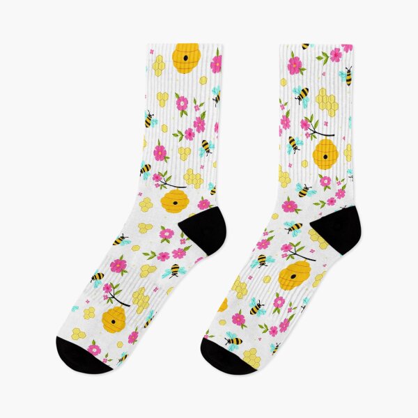 Item preview, bees, beehives, flowers, and honeycombs designed and sold by burbura.