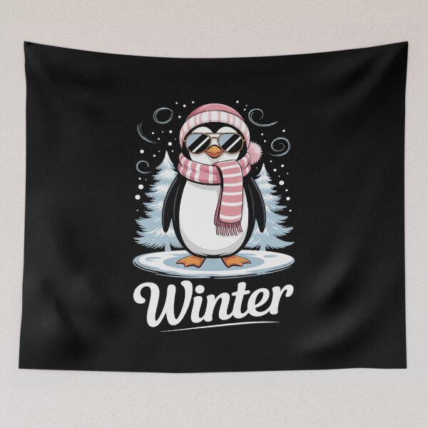 Item preview, Diversión invernal con pingüinos en la nieve designed and sold by RayArmstrong.