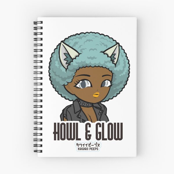 Item preview, Halloween Wolf Afro Design – Cute Werewolf Girl “Howl & Glow” designed and sold by P-L-Sardines.
