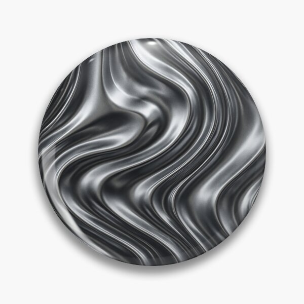 Item preview, Liquid Chrome Waves – Digital Luxe Abstract Design designed and sold by Tatko Designs.