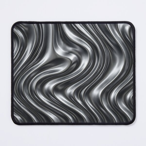 Item preview, Liquid Chrome Waves – Digital Luxe Abstract Design designed and sold by Tatko Designs.