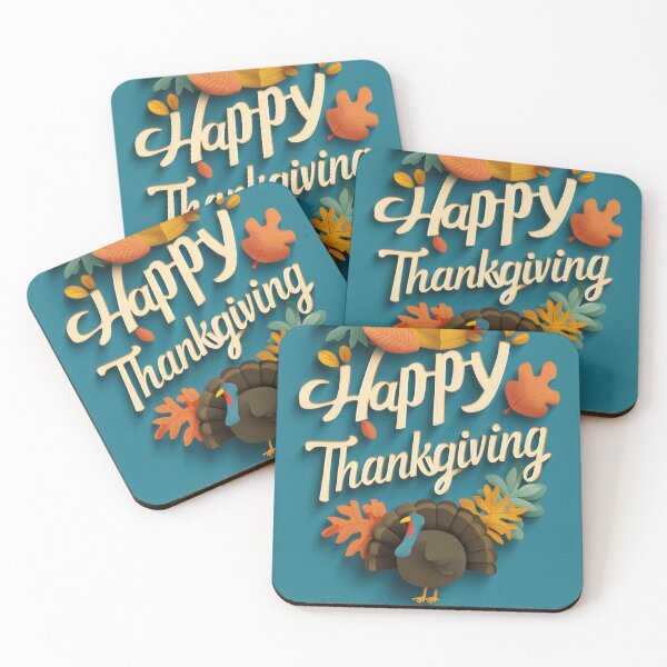 Item preview, Happy Thanksgiving – Paper-Cut Typography & Turkey designed and sold by BennyPuppy.