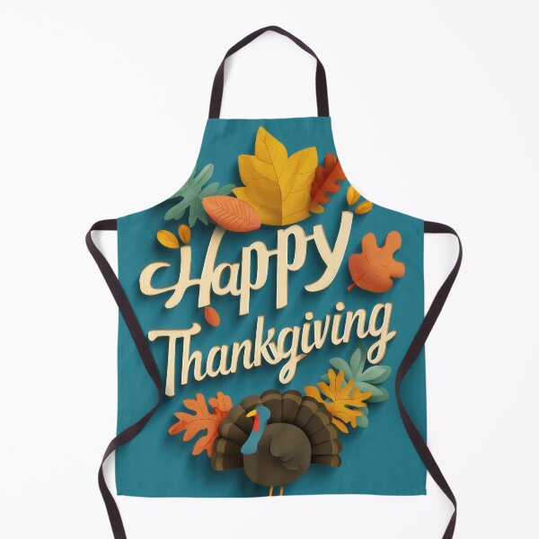 Item preview, Happy Thanksgiving – Paper-Cut Typography & Turkey designed and sold by BennyPuppy.