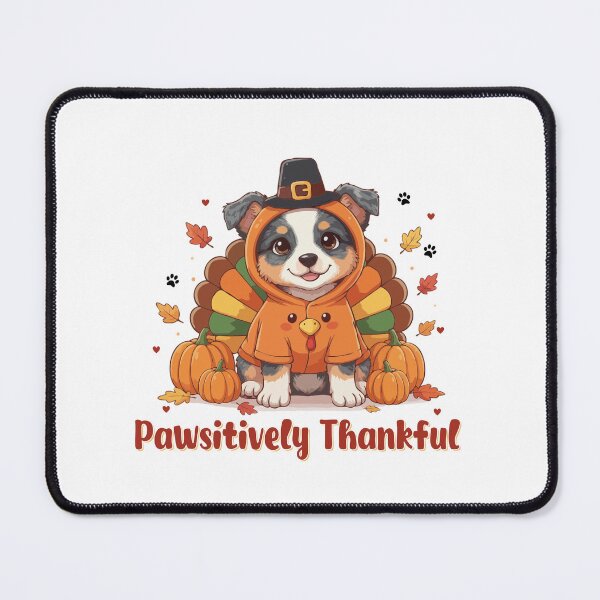 Item preview, Pawsitively Thankful Australian Cattle Thanksgiving Cute Fall designed and sold by The Real Life Symphony.