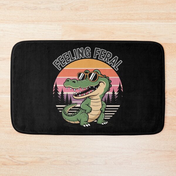 Item preview, Feeling Feral – Crocodile designed and sold by Don't Crack Art.