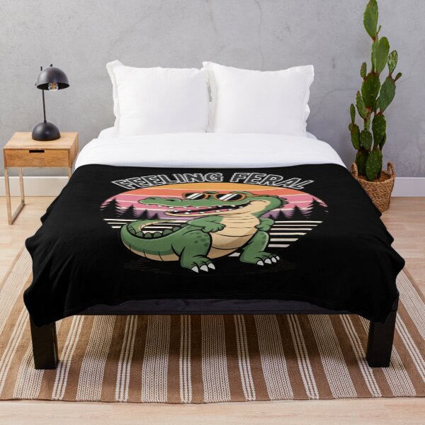 Item preview, Feeling Feral – Crocodile designed and sold by Don't Crack Art.