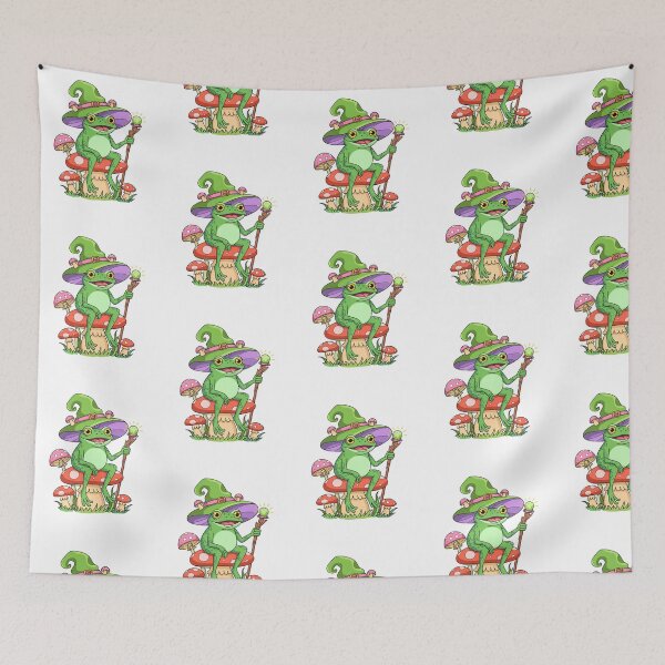 Item preview, halloween Mushroom frog witch and Magic wand designed and sold by SOUFIANE1991.