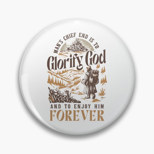 Item preview, Man's Chief End is to Glorify God Christian T-Shirt Design designed and sold by Bee4Boy.