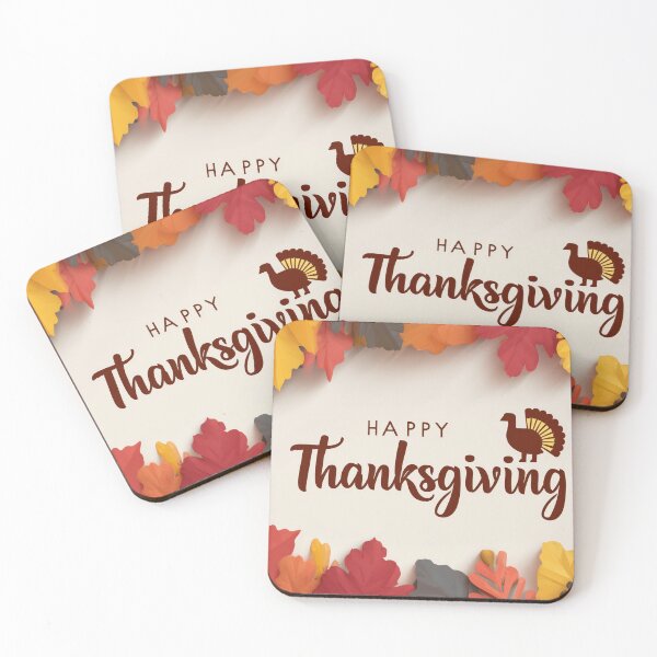 Item preview, Happy Thanksgiving – Leaf Frame & Turkey Icon designed and sold by BennyPuppy.