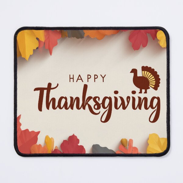 Item preview, Happy Thanksgiving – Leaf Frame & Turkey Icon designed and sold by BennyPuppy.