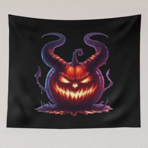 Item preview, Creepy Devil Pumpkin designed and sold by szydelkowanika.